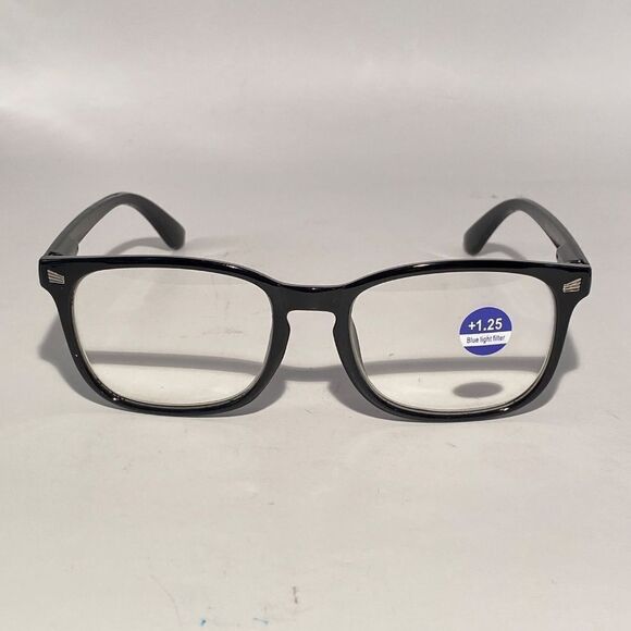 1480 Colette 1.25 Black Reading Glasses Soft Butterfly Readers NWT - Picture 3 of 9
